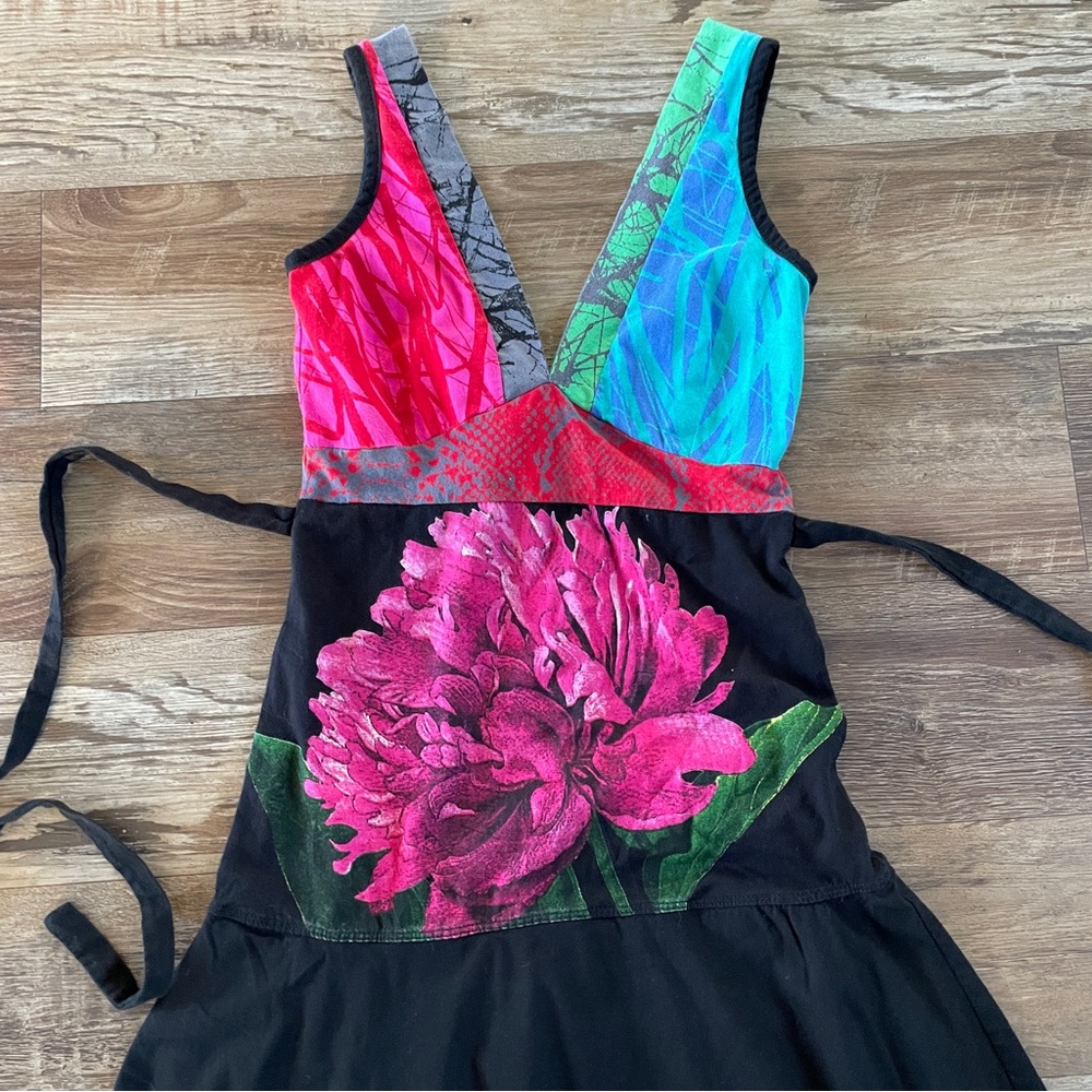 Desigual floral embroidered dress S